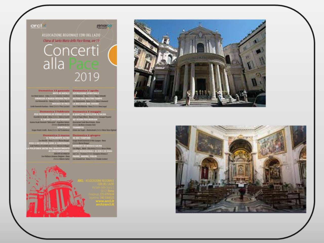 Rassegna ARCL - Concerti della Pace 2019